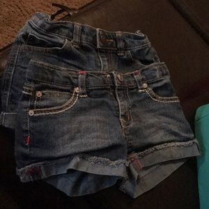 Two pairs! Jean shorts size 6